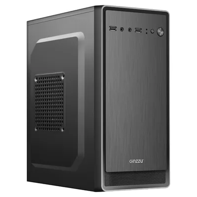 Корпус Ginzzu B180, 2×USB 2.0, без БП, micro-ATX