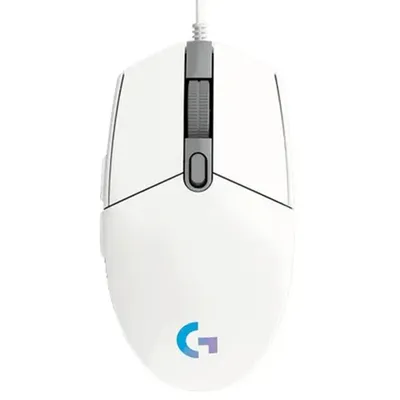 Мышь Logitech 910-005824, G102 LIGHTSYNC, проводная, 8000dpi, белая
