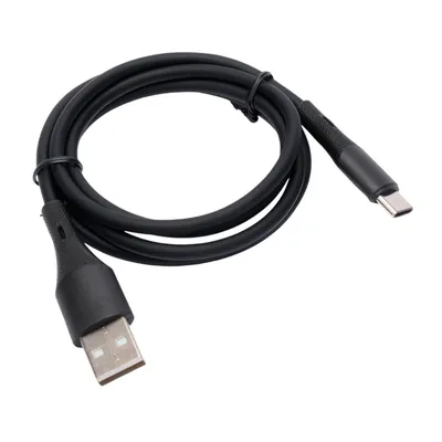 Кабель USB Cablexpert CC-USB2S-AMCM-1M-BK, USB2.0 AM/Type-C, 3А, 1м, черный