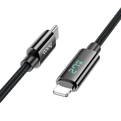 Кабель Hoco HC-11879, USB2.0 Type-C–Lightning, 2.4А, 27Вт, 1.2м