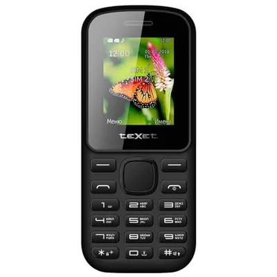 Мобильный телефон teXet TM-130, черный-красный