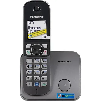 Радиотелефон Panasonic KX-TG6811RUM, DECT, АОН, дисплей, до 6 трубок