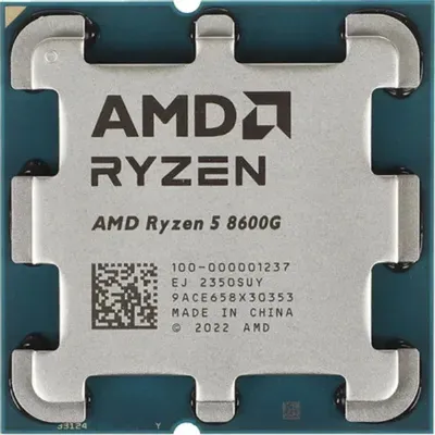 Процессор AMD Ryzen 5 8600G (100-000001237), AM5, 6 ядер/12 потоков, 4.3/5.0 ГГц, 65 Вт