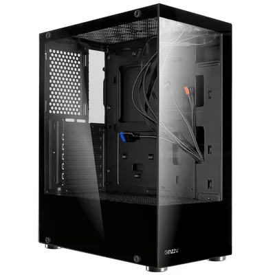Корпус Ginzzu CL100, ATX, Midi-Tower, черный
