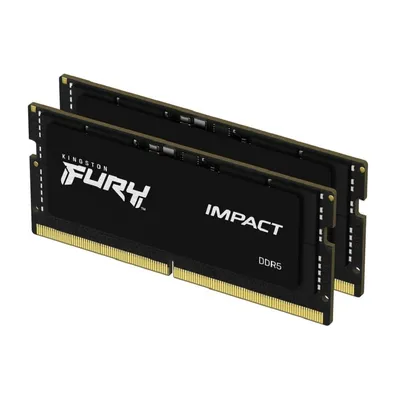 Модуль памяти Kingston FURY Impact KF564S38IBK2-32, DDR5, 32 ГБ (2×16 ГБ), 6400 МГц, SO-DIMM