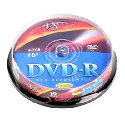 DVD-R VS VSDVDRCB1001, 4.7 ГБ, 16x, 10 шт