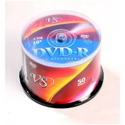 Диск VS VSDVDRCB5001, DVD-R, 4.7ГБ, 16x, 50 шт, Cake Box