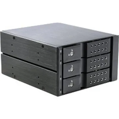 Корзина HDD Procase T3-203-SATA3-BK, 3xSATA/SAS, hot-swap, 2x5.25"