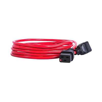 Шнур питания ЦМО R-16-Cord-C19-C20-3-Red, C19–C20, 16 А, 3 м