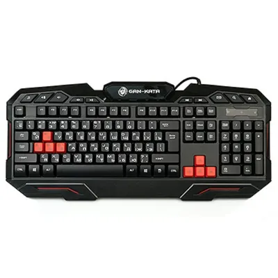 Клавиатура Dialog Gan-Kata KGK-11U, игровая, проводная, USB, черная