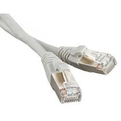 Патч-корд Hyperline PC-LPM-STP-RJ45-RJ45-C6-10M-LSZH-GY, STP Cat.6, 10 м