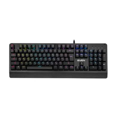 Клавиатура Sven KB-G9700, механическая, 116 клавиш, USB, подсветка, чёрная