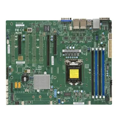 Материнская плата Supermicro MBD-X11SSi-LN4F-B, ATX, Intel C236, 4×1 Гбит/с