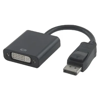 Переходник Gembird A-DPM-DVIF-002, DisplayPort — DVI, 20M/19F, 0.25 м, черный