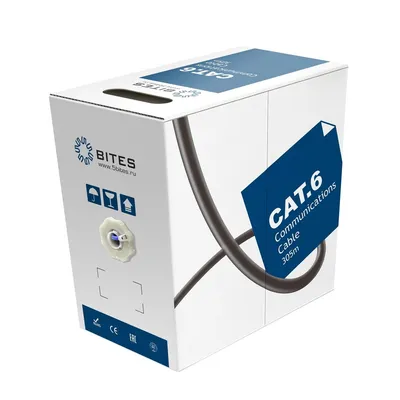 Кабель 5bites FS6575-305A-BL, витая пара F/UTP кат.6, 23AWG CCA, 305 м, синий