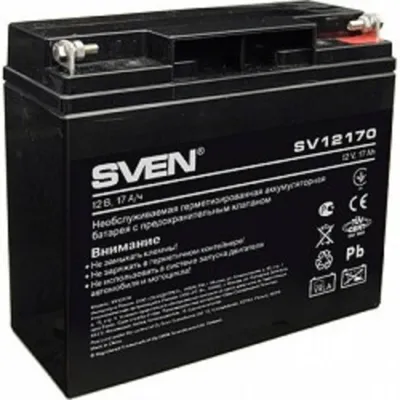 Аккумуляторная батарея SVEN SV12170, 12 В, 17 Ач, клеммы T1/F1
