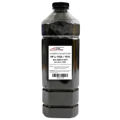 Тонер ASC 4010715509294 для HP LJ 1005/1010, тип ASKE H-071, чёрный, 1 кг