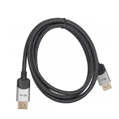 Кабель Vcom CG635-1.5M DisplayPort v1.4, 8K@60Hz, 1.5 м, серый