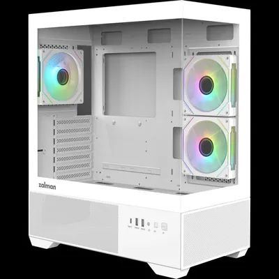 Корпус Zalman Chronix White, ATX, окно, USB Type-C, ARGB