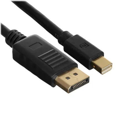 Кабель-переходник Telecom TA682-1.8M, Mini DisplayPort M — DisplayPort M, 1,8 м, 4K/60 Гц, 1.2
