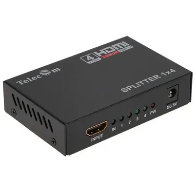 Разветвитель Telecom TTS5020, HDMI 1→4, 1.4v, 3D