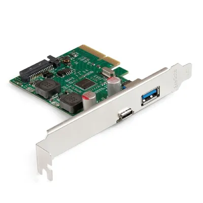 Контроллер Exegate EX298303RUS, PCI-E x4 v3.0, USB 3.2 Gen2, 2 порта