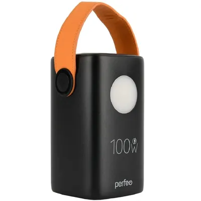 Powerbank Perfeo PF_E2268, 60000 мАч, 100 Вт, PD+QC 3.0, 2×Type-C