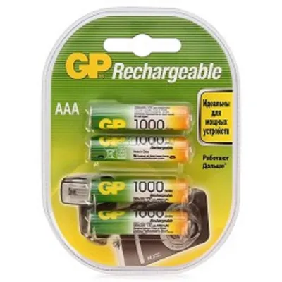 Аккумулятор GP ReEnergy 100AAAHC AAA Ni-MH, 1000 мАч, 1.2 В, 4 шт.