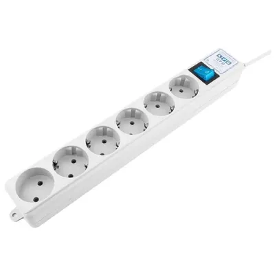 Сетевой фильтр PowerCube SPL(5+1)-16B-P-3М, 6 розеток, 3м