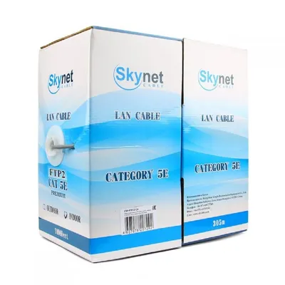 Кабель FTP SkyNet CSS-FTP-4-CU, кат.5e, indoor, медь, 305м, серый