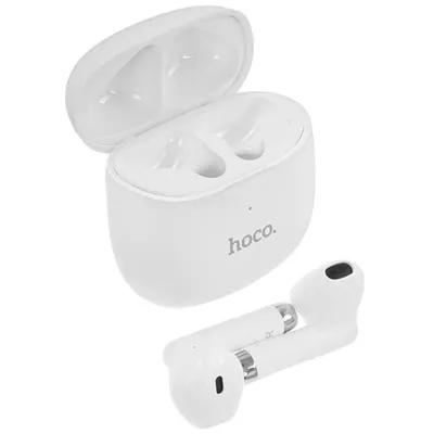 Наушники hoco ES56, беспроводные, Bluetooth 5.1, вкладыши, белые