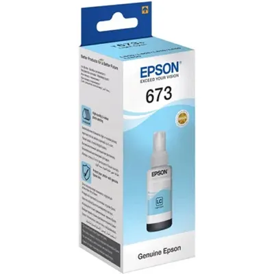 Картридж EPSON C13T67354A, 70мл, светло-голубой, для L800/L805/L810/L850/L1800