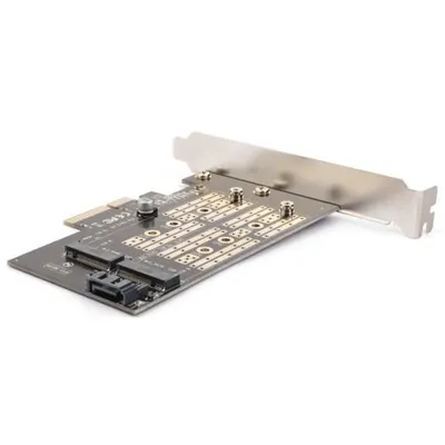 Адаптер AgeStar AS-MC02, M.2 NVMe/SATA, PCIe 3.0