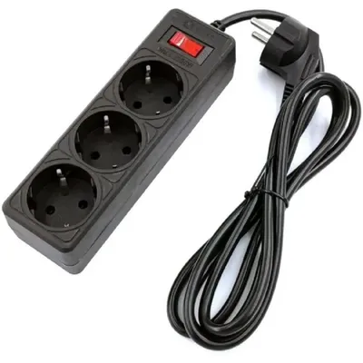 Сетевой фильтр 5bites GARDA SP3B-530, 3 розетки, 3 м, 10 А, чёрный