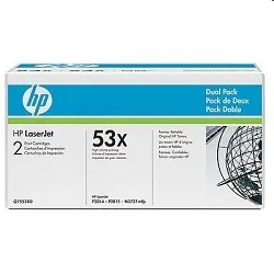Тонер-картридж HP 53X Black Dual Pack Q7553XD, 2×7000 стр