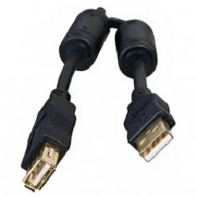 Кабель-удлинитель USB 2.0 5bites UC5011-018A, Am→Af, 1.8м, черный