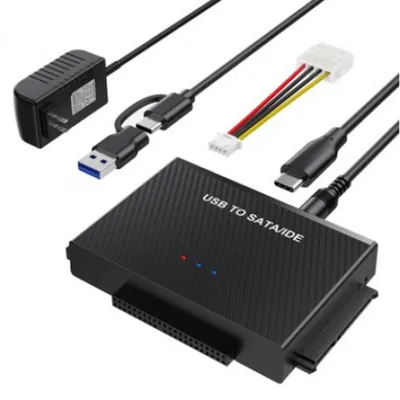 Адаптер KS-is KS-462, 2.5"/3.5" SATA/IDE→USB 3.0, внешнее питание