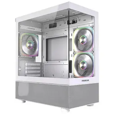 Корпус ПК Powercase CVMWM2-A3, Vision Micro M2 ARGB, mATX, белый