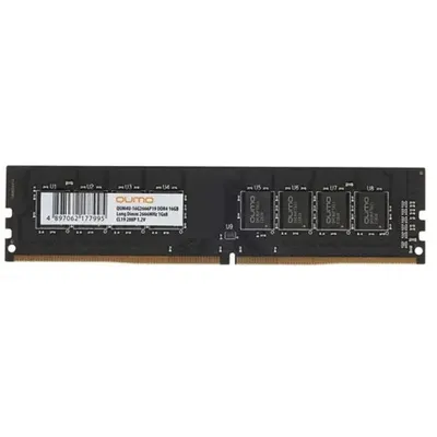 Оперативная память QUMO QUM4U-16G2666P19, DDR4 DIMM, 16ГБ, 2666МГц, CL19