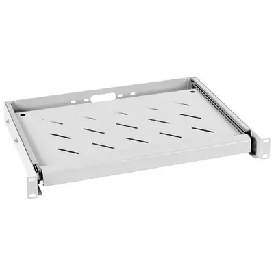 Полка Cabeus JE10 выдвижная 19" для клавиатуры, 1U, 480×360×45 мм, RAL 7035