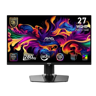 Монитор MSI MAG 271QP QD-OLED X28, 26.5", QD-OLED, 2560x1440, 280 Гц, 0,03 мс