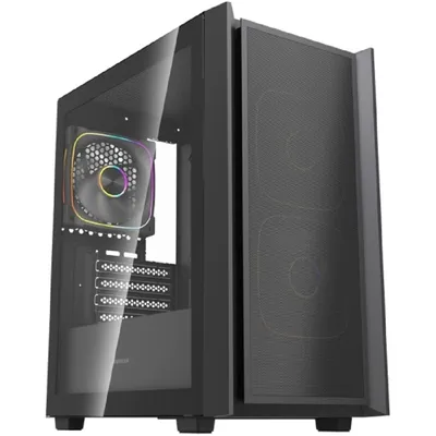 Корпус Powercase CMMSM03B-A3, Mistral SM03, mATX, TG, 3×120мм ARGB PWM