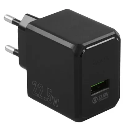 Сетевое ЗУ Hoco HC-38401, QC 3.0, 1×USB, 22.5W, Black