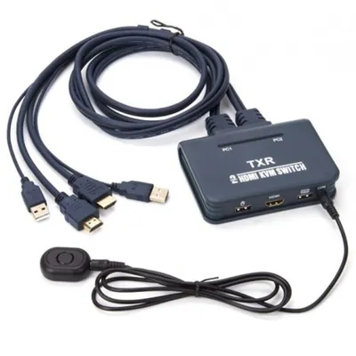 KVM-переключатель KS-is KS-705L1, 2-port, HDMI, USB