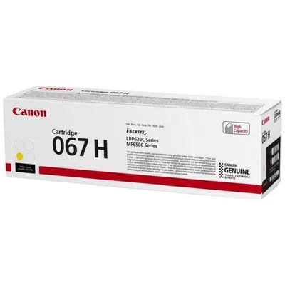 Картридж Canon 067H 5103C002, желтый, 2350 стр., для LBP631/633/MF651/655/657