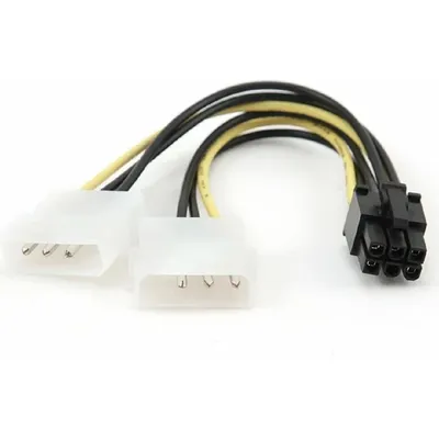 Разветвитель питания Cablexpert CC-PSU-6, 2xMolex→PCI-E 6pin