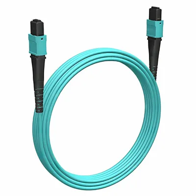 Кабельная сборка Cabeus FOP-50-OM3-12-MPO(F)-12-MPO(F)-B-1m, MPO-MPO, 12 волокон, OM3, 1 м