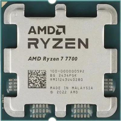 Процессор AMD 100-000000592 Ryzen 7 7700, 8C/16T, 3.8/5.3GHz, AM5, OEM