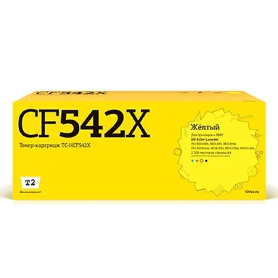Картридж T2 TC-HCF542X, желтый, для HP, 2500 стр.