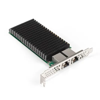 Сетевой адаптер ExeGate EX296226RUS, PCI-E x8, 2×RJ45, 10GbE